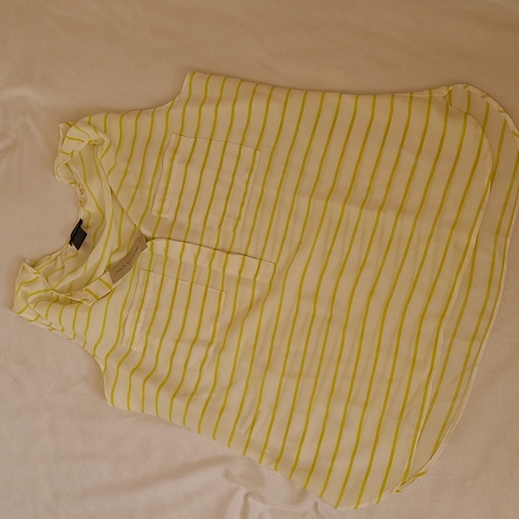 ANN TAYLOR Stripped Tank Top With Pockets - Picture 7 of 13